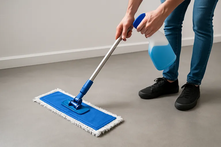 Onderhoud en reiniging van een gietvloer